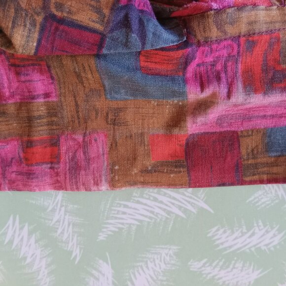 WOW !!! Original 1950s Vintage cotton day dress fuchsia rockabilly - Picture 5 of 5